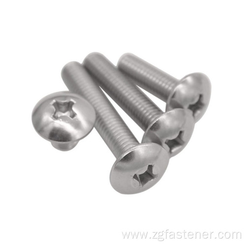 Best-Selling Stock Fastener Stainless Steel Cross Recessed Pan Head Screw